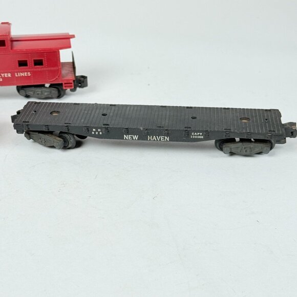 Lionel O Gauge Vintage Train Cars Set With Jersey Central Cement Hopper New Have - Picture 2 of 10